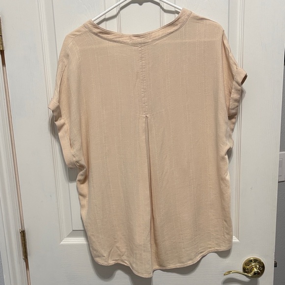 Cloth & Stone Light Beige Blouse New with Tags Size XL - Picture 4 of 9